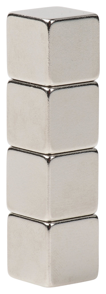 BYKES 4 Neodymium Super Strong Extremly Powerful Rare Earth Refrigerator Magnets 1/2 inch Cube N48