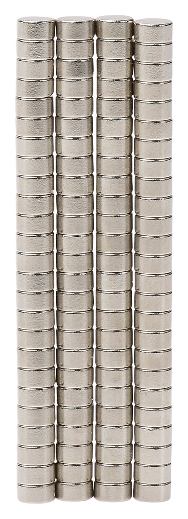 BYKES 100 Neodymium Strong Powerful Rare Earth Magnets 1/8" x 1/16" Disc N48