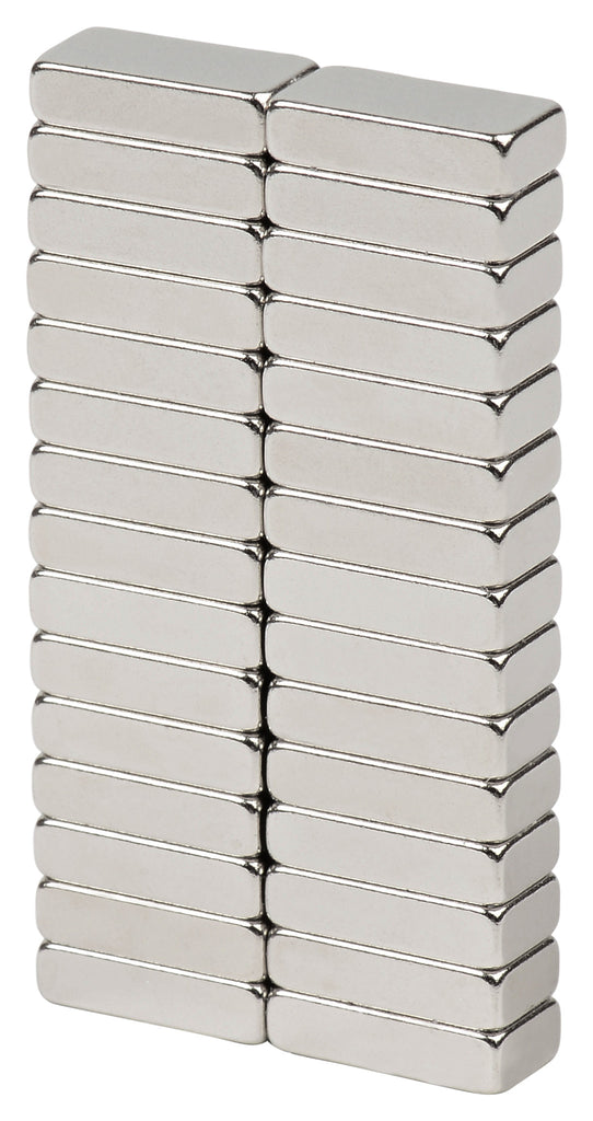 BYKES 30 Neodymium Bar Magnets Extremely Strong Magnets Refrigerator Magnets Super Strong Rare Earth Magnets 1/2 x 1/4 x 1/8 inch Bar N48