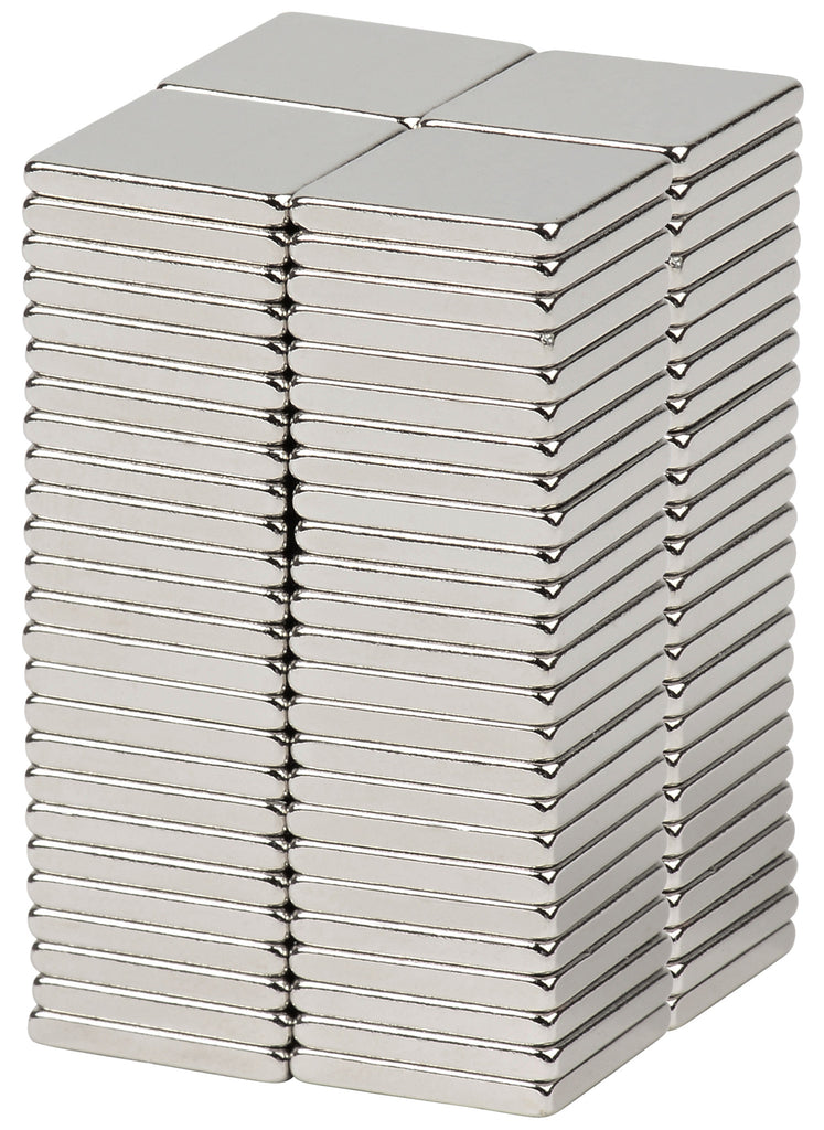 BYKES Neodymium Super Strong Extremely Powerful Rare Earth Refrigerator Magnets 1/2" x 1/2" x 1/16" Square N42 - Set of 80