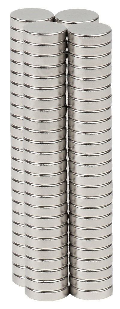 BYKES 80 Neodymium Super Strong Extremely Powerful Rare Earth Refrigerator Magnets 1/4" X 1/16" Discs