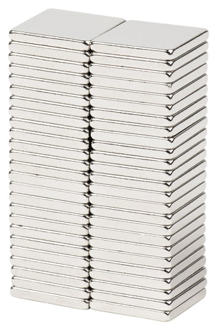 BYKES Neodymium Super Strong Extremely Powerful Rare Earth Refrigerator Magnets 1/2" x 1/2" x 1/16" Square N42 - Set of 50