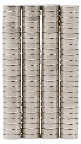 Bykes 80 Neodymium Magnets Super Strong Rare Earth Magnets Refrigerator Magnets - 1/4 x 1/16 inch Disc N48