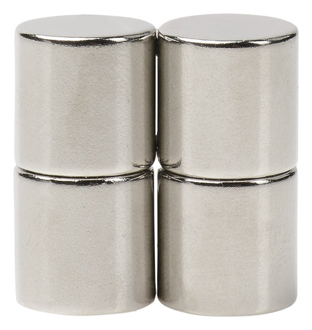 BYKES 4 Neodymium Super Strong Extremly Powerful Rare Earth Refrigerator Magnets 1/2 x 1/2 inch Cylinder N48